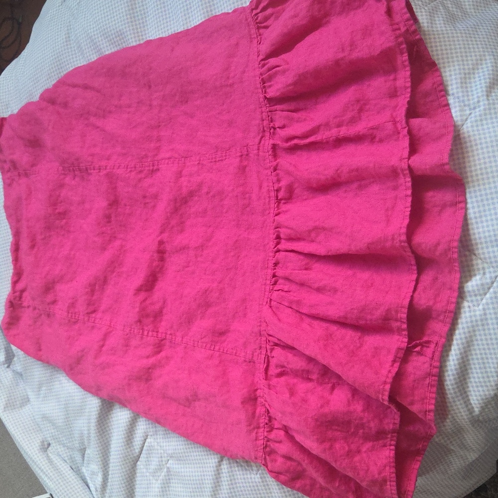 Cynthia Rowley Bright Pink A-Line Skirt